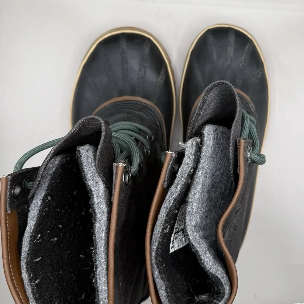 Sorel 1964 Premium T Mens A 10 Brown Waterproof Canvas Winter Duck Boots‎ NM1560